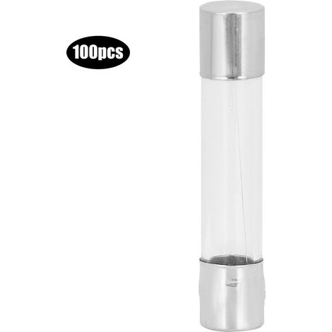 100 fusibles en verre à action rapide 6x30mm 4A 250V AC, protection électrique, lot de 100 (1/5)