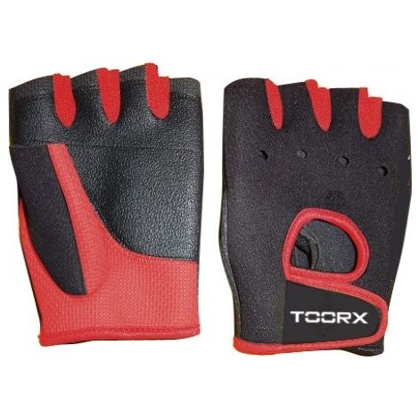 Guanti palestra - Neoprene / Lycra / Pelle scamosciata - rosso M - Rosso