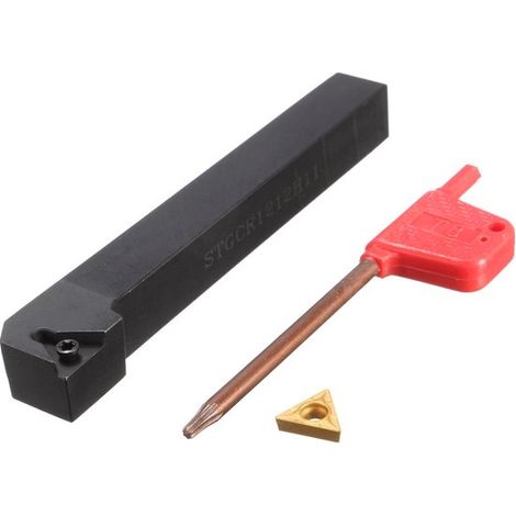 Adatto per portautensili CNC per tornitura esterna a 91° STGCR1212H11, barra di alesatura + 1 inserto indicizzabile TCMT1102 + chiave (1/5)