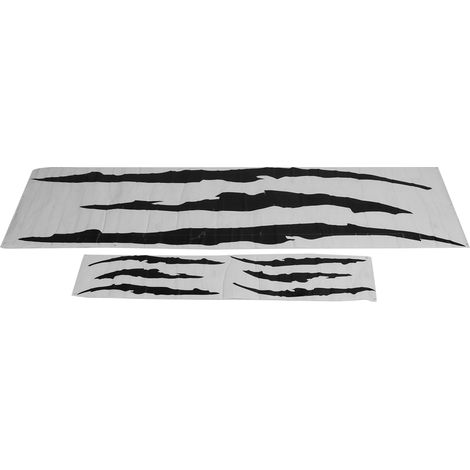 2 autocollants phares voiture PVC imperméable anti-rayures décoration auto universelle noire (1/5)