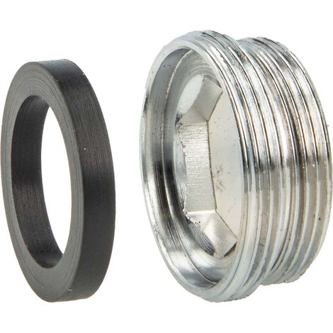 tecuro Adapter Übergangsstück AG M 22x1 auf AG M 24x1, MS-verchromt (1/5)