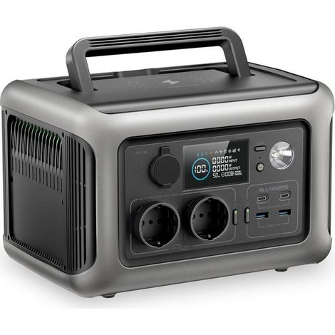 Centrale électrique portable - ALLPOWERS - R600 - 600W - Batterie LiFePO4 299Wh - Charge rapide