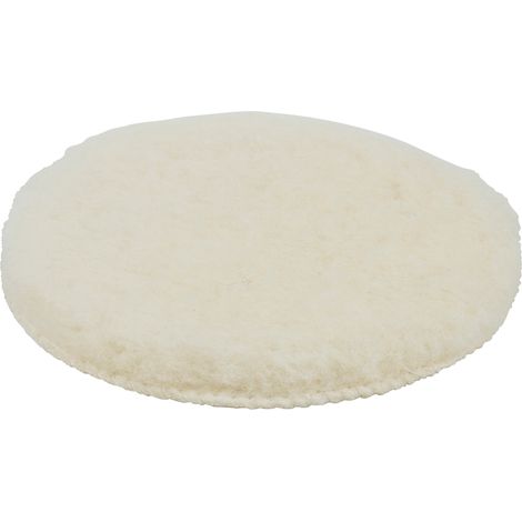 wolfcraft 5877000 Bonnet de polissage auto-agrippant en peau de mouton Diametre 125 mm beige (1/3)