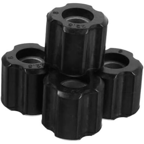 Bague D'essieu pour Débroussailleuse 26mm/28mm Kit de Rotative en Pe Noir 4 Pièces Accessoires Jardin Motorisé Compatible Tubes Aluminium Roulements Tondeuse - (1/5)