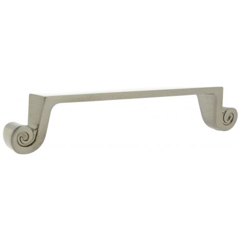 Ouvre&Déco – Poignée de meuble en zamak finition nickel mat entraxe 128 mm, SCROLL (1/3)