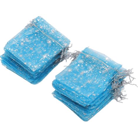 50 Sachets en Tulle à Cordon avec Motif Étoile pour Mariage et Événements Spéciaux (1/5)