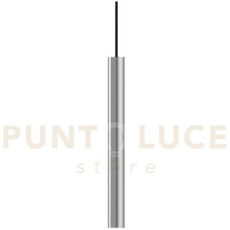 LOOK SOSPENSIONE IN METALLO E VETRO 1 LUCE ATTACCO GU10 LAMPADINA INCLUSA D.4CM CROMO
