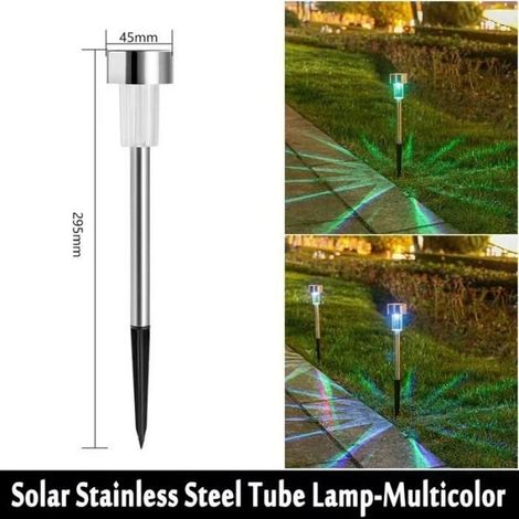 Solar-LED-Außenleuchten, wasserdicht, Landschaftsbeleuchtung, ideal für den Garten, Packung mit 10, 20 oder 30 Stück – 10 Stück – B3 – Farbig (1/4)
