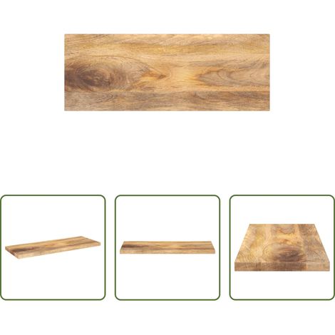 vidaXL Dessus de table 80x40x2,5 cm rectangulaire bois massif manguier (1/5)