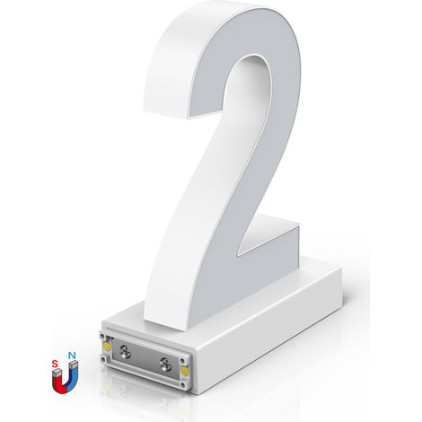 Número LED Magnético Enlazable 95Mm 2     IluminaShop