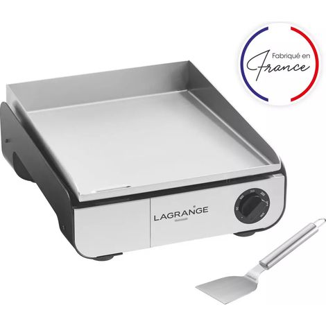 Plancha électrique 1750w plaque inox 35x40cm - Lagrange - 219201 (1/4)