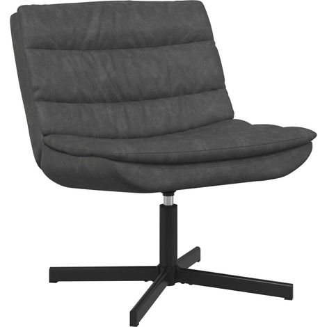 Drehstuhl Schwarz 63 x 75 x 76 cm Antikes PU