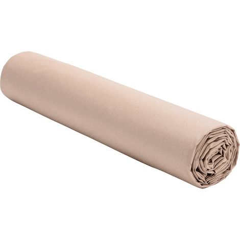 Drap-housse 180x200 cm Percale de coton lavé – Rose