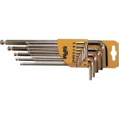 Set di 13 chiavi a brugola per bancomat in pollici (0,05"-3/8") di lunghezza (1/2)