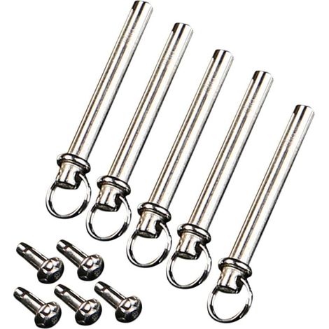 Healeved Lot de 5 fixations en acier inoxydable pour ventilateurs pliants, comprenant rivets et (1/5)