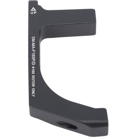 Umrüsthalterung für Scheibenbremsen aus schwarzer Aluminiumlegierung, Adapter für 160-mm-Vorderrad (1/5)