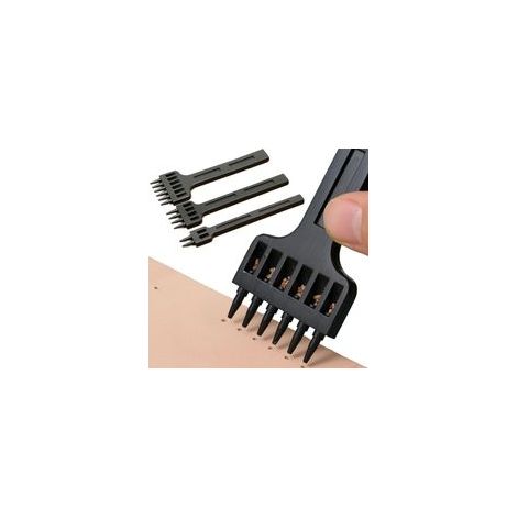 3 Pièces Outils de Poinçonnage en Cuir - Kit DIY pour Bracelets de Montre, Ceintures, Toile et Papier (1/5)
