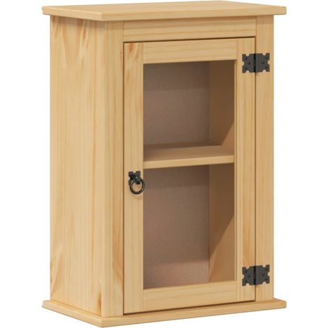Armario de baño de pared Corona madera maciza pino 45x27x64,5cm vidaXL (1/5)