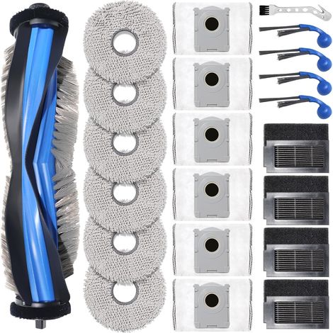 Ersatzteile für den ECOVACS DEEBOT T30C Omni, T30C Omni Gen2 Saugroboter: Zum Zubehör gehören 1 Hauptbürste, 6 Wischpads, 6 Staubbeutel, 4 Filter und 4 Seitenbürsten. (1/5)