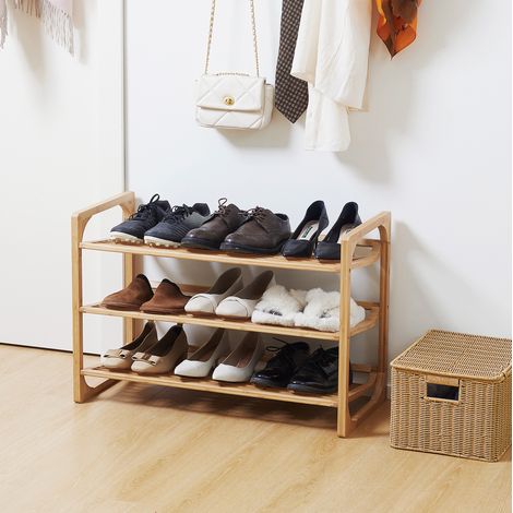 Möbel Aufbewahrungsmöbel Regal Bambus 76x33x51 OKMYHOME (1/4)