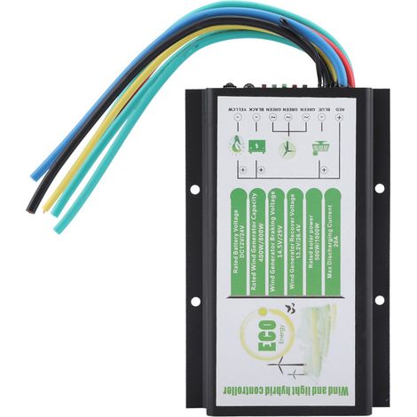 Régulateur de vent Wind et Solar Hybrid DC 12V / 24V Panneau solaire d'éolienne 400W / 800W.