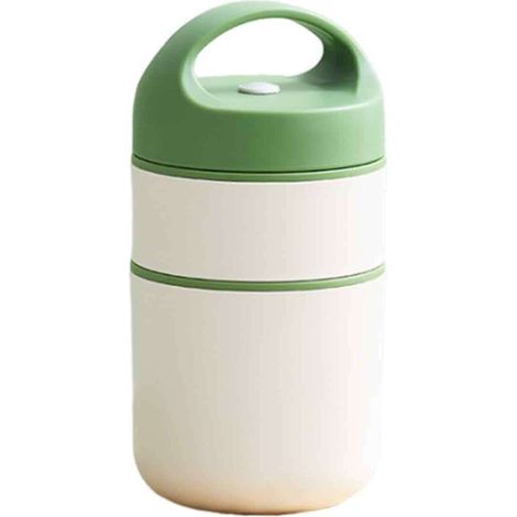 Bardusch-Pot de muesli à emporter de 680 ml, pot de yaourt, gobelet isotherme double paroi étanche pour muesli à emporter, récipient alimentaire isotherme avec cuillère et sac bento pour le travail, l (1/5)