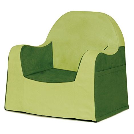 P’kolino Little Reader - Sillón liviano y cómodo para el pequeño niño lector sillita para bebes con forro de microfibra resistente, Verde (Garden Green), (1/3)