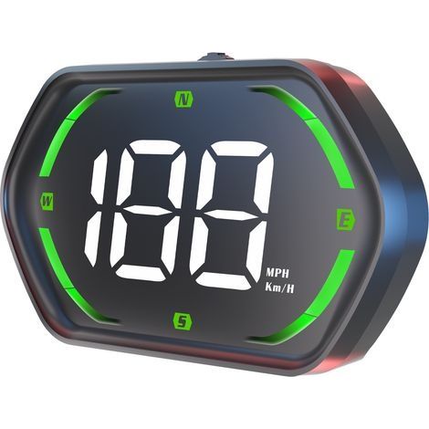 G22 Affichage Tête Haute HUD Universel Sans FilMoniteur de Vitesse avec GPS et北斗 Double Modules, Alerte de Dépassement, Compatible avec Tous Véhicules 12V-