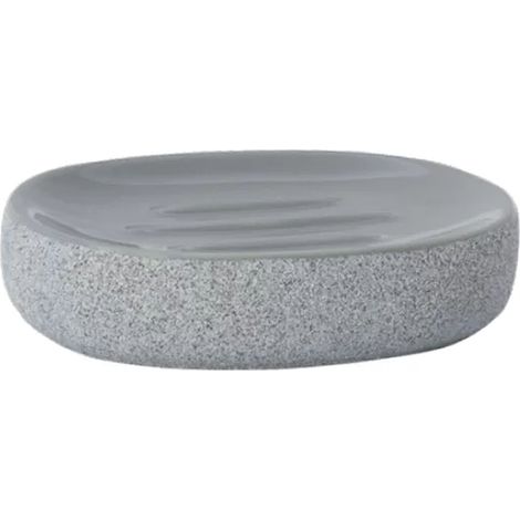 AQUASANIT Rock portasapone ceramica grigio codice prod: QG3110GR