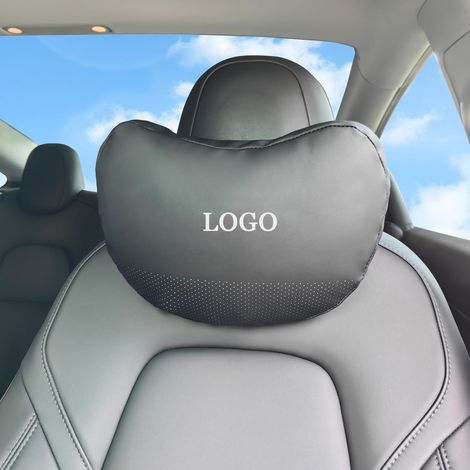 Repose-tête cuir Nappa pour Tesla Model 3/Y/S/X, confort réglable (1/5)