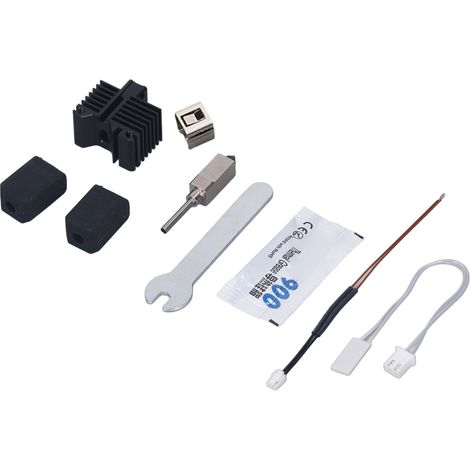Extruder-Hotend-Kit mit gehärteter Stahldüse, Thermistordraht und Keramik-Heizplatte für Bambu Lab X1 (1/5)