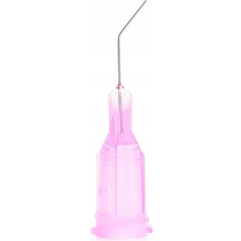 Aguja dispensadora de flux 30G (doblada)