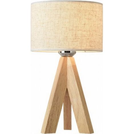 14.2 Inch Medieval Bedside Lamp - Linen Shade - On/Off Switch - UL Listed for Kids Bedrooms and Living Rooms (1/4)