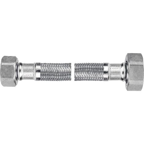 Tuyau de connexion ferro acier inoxydable métallique 40 cm