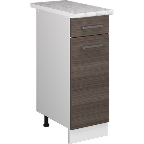Mueble bajo de cocina R-Line, Gris, 30 cm , ET Mármol, Vicco