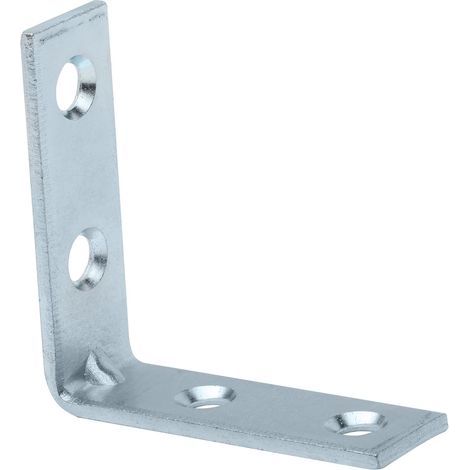 Set di staffe per sedia 30x30x15mm, 1 pezzo, acciaio laminato a freddo, connettore zincato blu, staffa angolare per mobili passivata con viti (1/5)