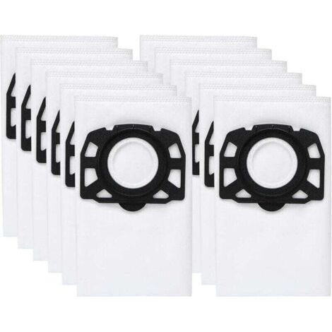 Lot de 12 Sacs de KFI 487 Filtre Sacs d'aspirateur accessoire pour Karcher WD4,WD5,WD6,MV4,MV5,MV6,WD4.000,WD5.999,2.863-006.0 1 avis (1/4)