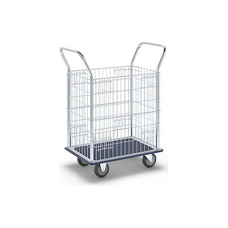 Carro de rejilla  rejilla lateral galvanizada  con manijas de (1/5)