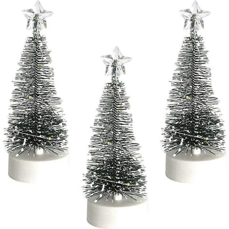 Set mit 3 Miniatur-Weihnachtsdekorationen aus Kunststoff für Partys-3pcs S