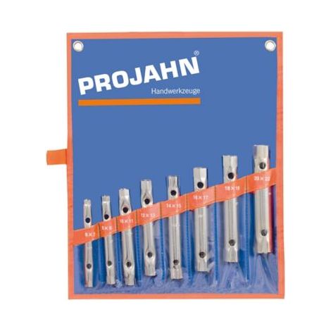 Projahn Rohrsteckschlüssel Satz 10 teilig 6 x 7 - 8 x 9 - 10 x 11 - 12 x 13 - 14 x 15 - 16 x 17 - 18 x 19 - 20 x 22 mm Drehstift 146 mm (Art. 260001 f (1/3)