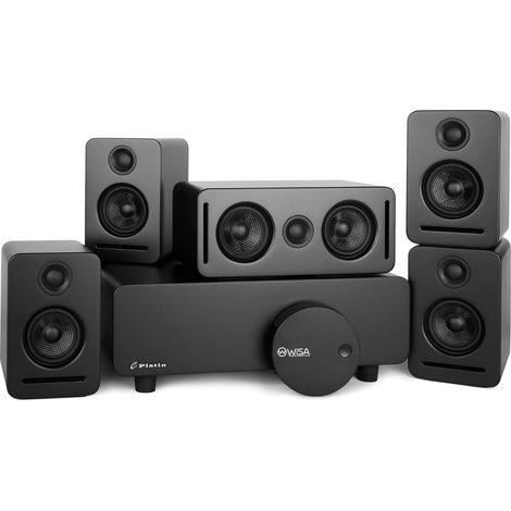 Système audio 5.1 sans fil avec Dolby Atmos – Ensemble Monaco Surround Sound noir (1/5)