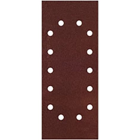 PG - 10 FOGLI ABRASIVI VELCRO FORATI 115X280MM GR 40