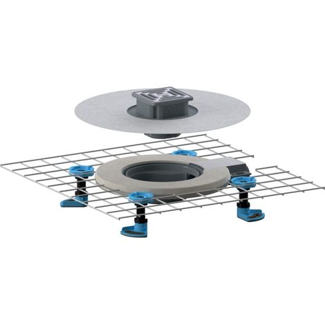 Dallmer CeraDrain Select Plan Bodenablauf 100x100mm, DN 40, ABS/PP/Edelstahl, 518378 (1/2)