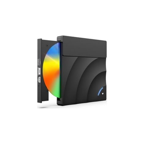Lecteur DVD portable avec lecteur optique externe, graveur CD/DVD Slim Disk USB 3.0 haute vitesse Digitallab (noir) (1/3)