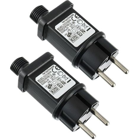 2Pièces 31V 3.6W Transformateur IP44 Adaptateur Pilote, 8 Modes Avec Fonction Minuterie et mémoire pour les lumières de Noël, les lumières de fées, les lumière de glaçons (1/5)