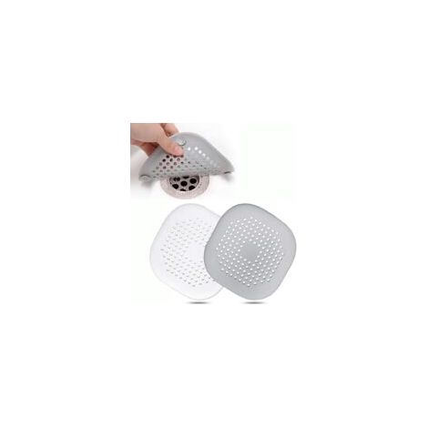 Protezione per scarico in silicone in 2 pezzi, filtro per lavello da cucina con ventosa, filtro per scarico vasca da bagno, filtro per lavello di cucina e bagno - Crezuo