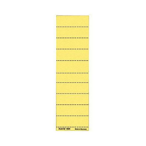 LEITZ Beschriftungsschild Leitz ALPHA® 60 x 21 mm (B x H) 190g/m² Karton gelb 100 St./Pack. (1/4)