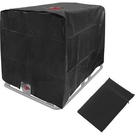 120×100×116cm Bache Protection, Bâche Imperméable, Couverture Imperméable, Housse de Protection pour Réservoir IBC, Couvercle Cuve 1000L, Bouchon Cuve Anti-UV, Réservoir d'eau Couv (1/5)