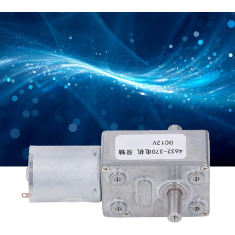 Moteur à engrenages CC 4632-370, 12 V CC, double arbre, 90 tr/min (1/5)