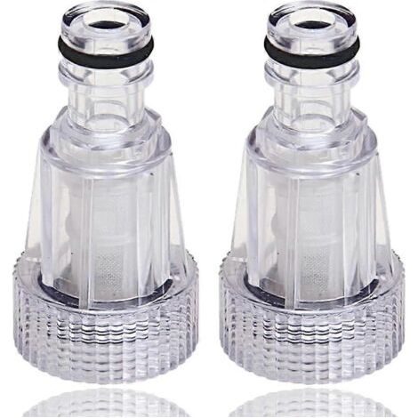 Filtre à eau pour nettoyeur haute pression et pompe de jardin – Raccord 3/4", avec 2 filets filtrants, compatible tuyau d’arrosage (1/5)